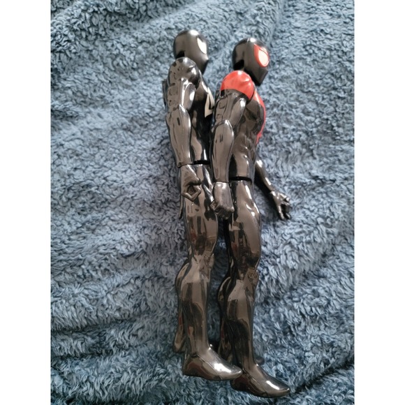 (2) 2017 Marvel Titan Hero Spiderman MAX VENOM Miles Morales And Black Suit 11" - Picture 4 of 7